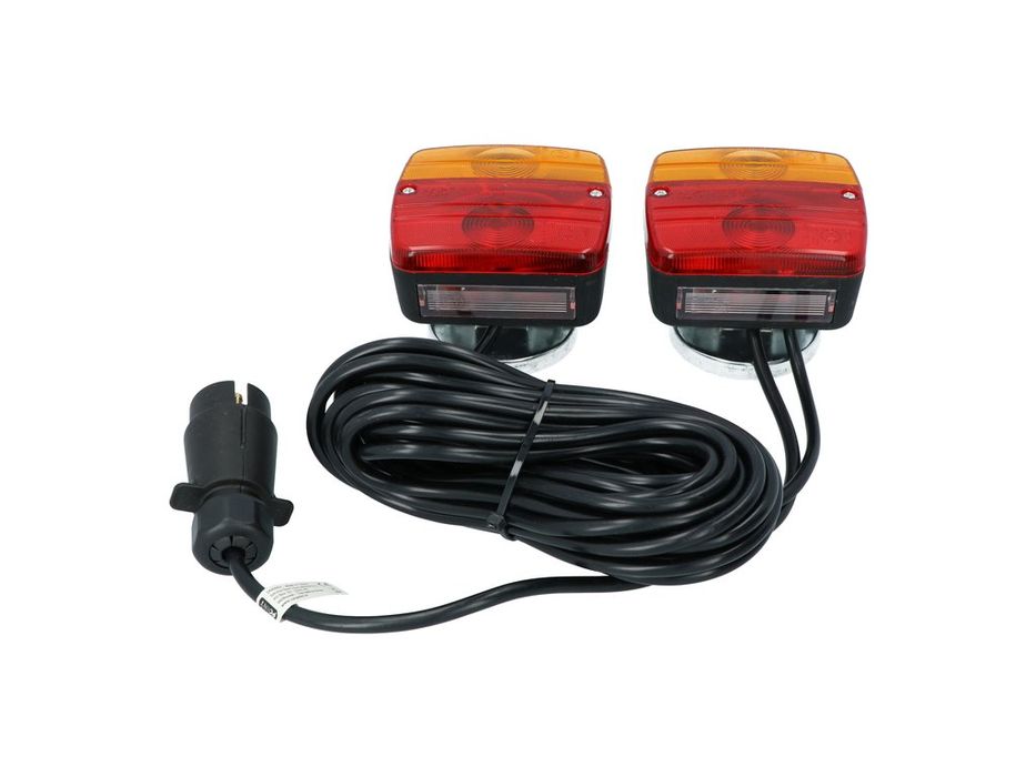 Kit magnetic lampi remorca auto Carpoint 12V, 4 functii, cablu 7,5 m, fisa 7 pini, omologare E