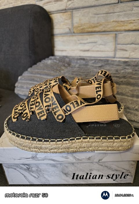 Дамски еспадрили тип сандали и джапанки унисекс