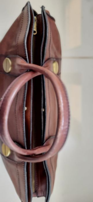 Geanta Barantani, piele vițel, vintage