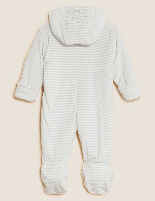 Marks & Spencer salopeta din velour cu dungi