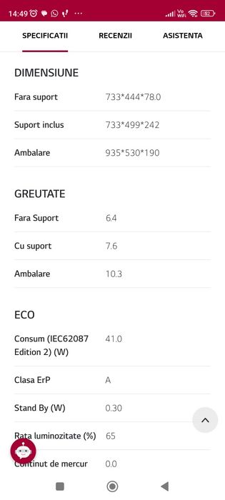 Vând TV LG32LA6130 3D defect