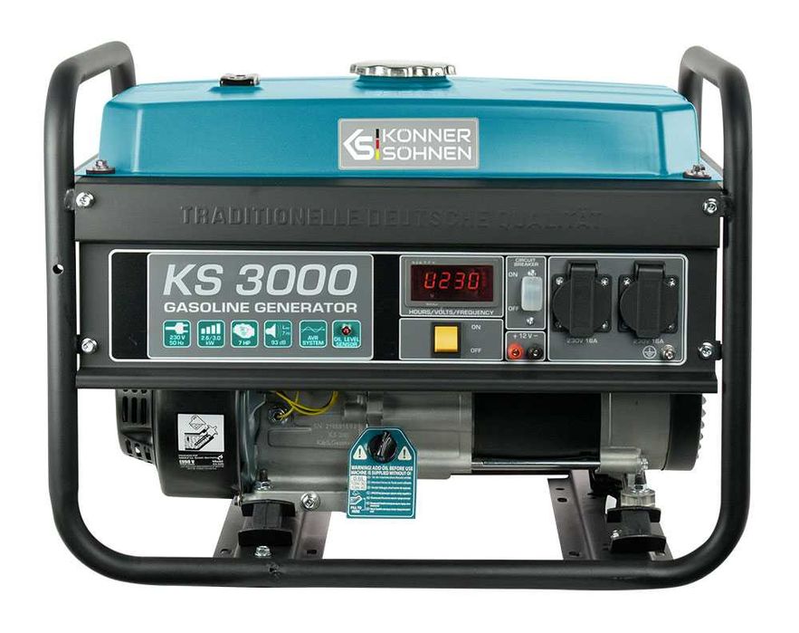 Generator de curent pe benzina monofazat 3.0 kW Konner KS 3000