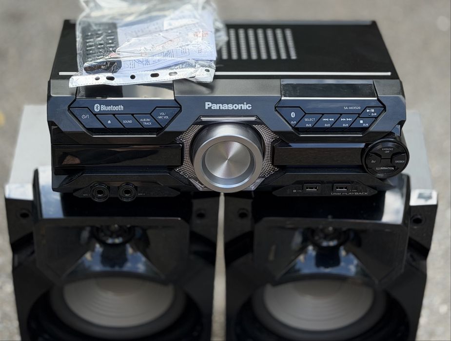ГАРАНЦИОННА!!! Аудио минисистема High Power Panasonic SC-AKX520E-K, 650 W
