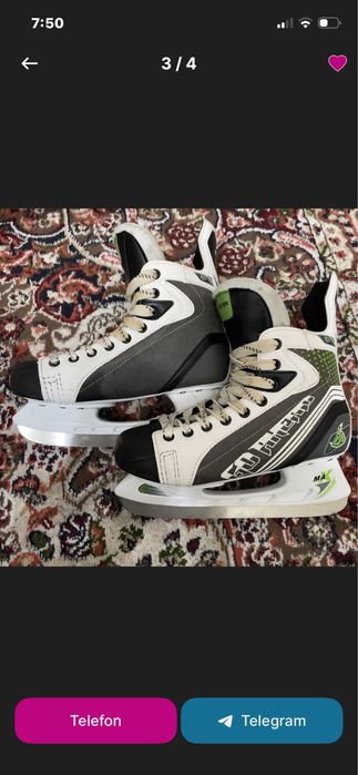 Muz maydonlarida uchish uchun professional konki