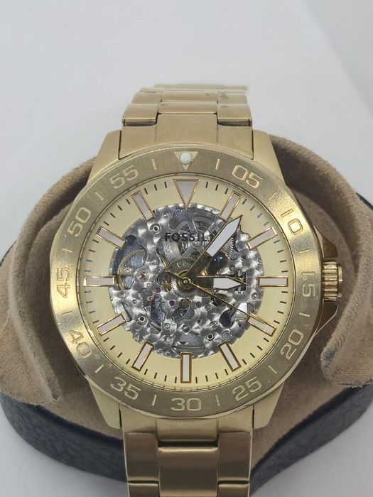 Ceas automatic cu cadran cu mecanism vizibil Fossil BQ2680 Bannon -A-