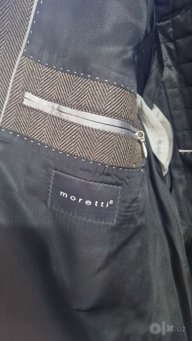 Мужское пальто сюртук новое Moretti 100% шерсть