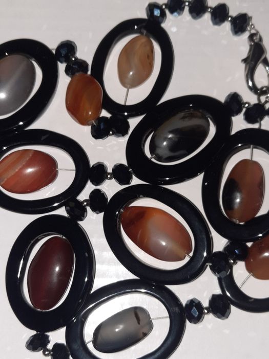Бусы колье Агат настоящий