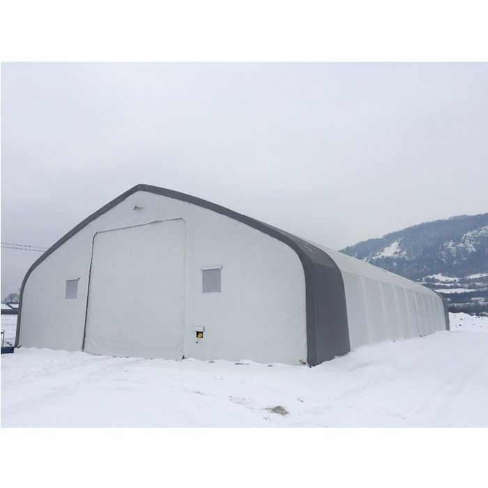 Hala industriala pvc latime 15.25 lungime 24.4 inaltime 7 m , hala agr