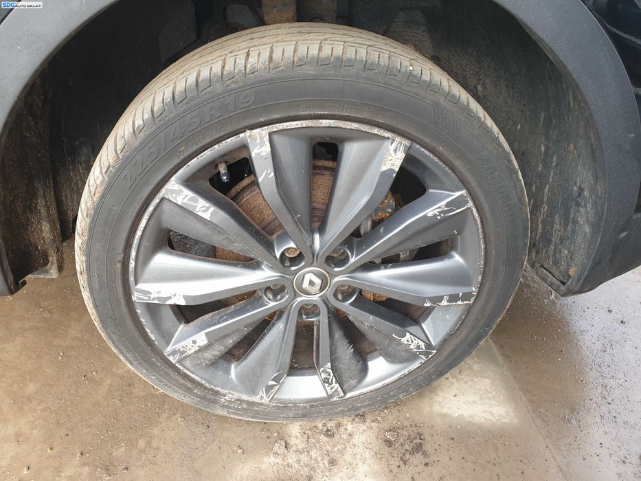 Set 4 Jante Roti Aliaj Aluminiu 225 45 19 R19 cu Anvelope Vara Dot 2024 Renault Kadjar 2015 - 2022 [Q1136]