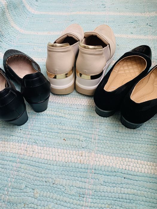 Ежедневни обувки 37 номер 3 чифта за 30лв