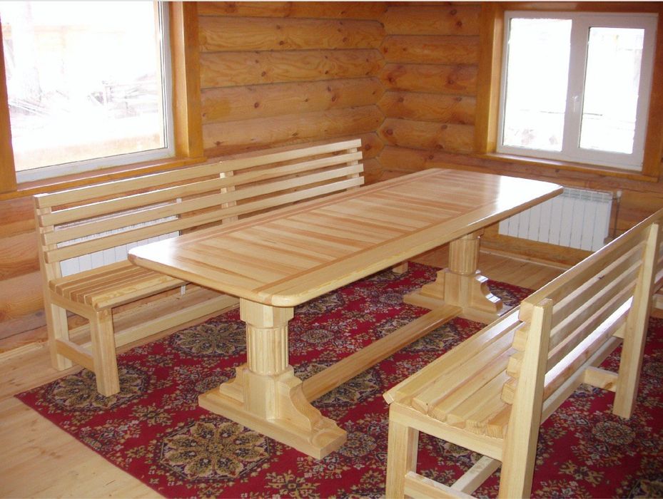 Столы и лавки, в баню