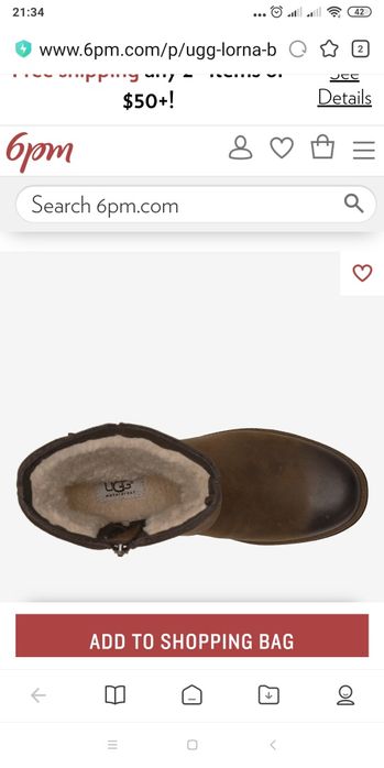 Ugg 34-35 теплые сапоги