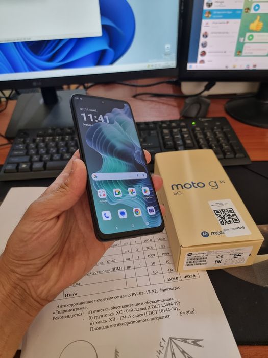 Motorola G35 5G 8+2/256gb ideal iwlawi zur aybi yuq tozza telefon