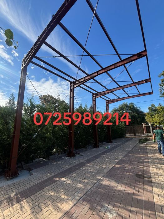 Structura metalica orice proiect realizam conform proiect carport hala