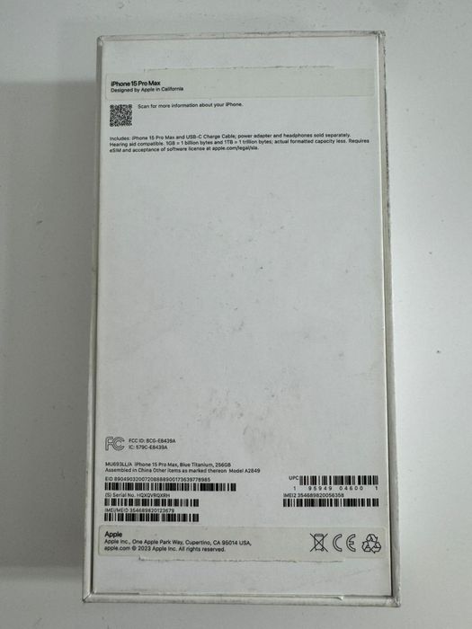 Iphone 15 pro max 256gb