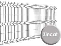 Plasa / panou gard bordurat verde, antracit, zincat - sistem complet