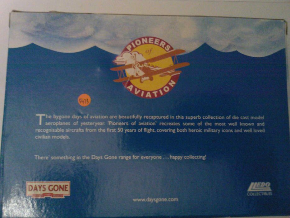 Machete avioane metalice Pionierii Aviatiei Lledo Days Gone, militare