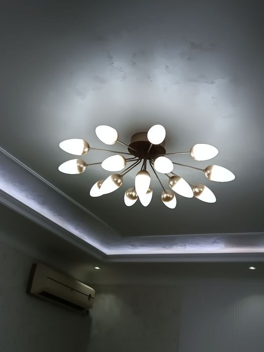 Elektrik ustanovka lustri i kluchateli razvetki