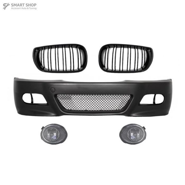 Bara fata BMW Seria 3 E46 (1998-2004) cu Grile Centrale Negru Lucios s