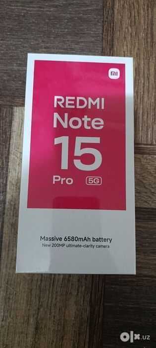 Xiaomi Redmi note 15 pro 5G 8.512 gb ,янги , запечатанный