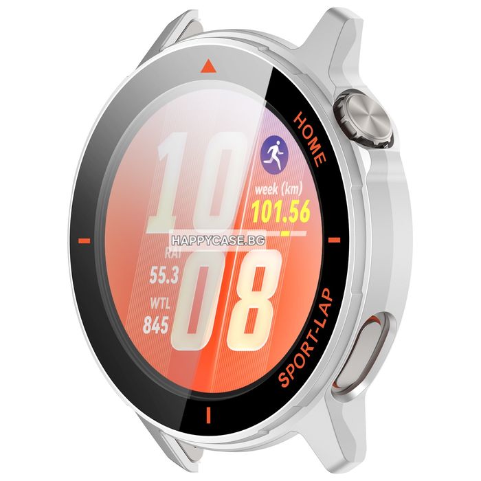 Huawei Watch GT Runner 2 / 360° Твърд пластмасов кейс с графика и вграден протектор за екран