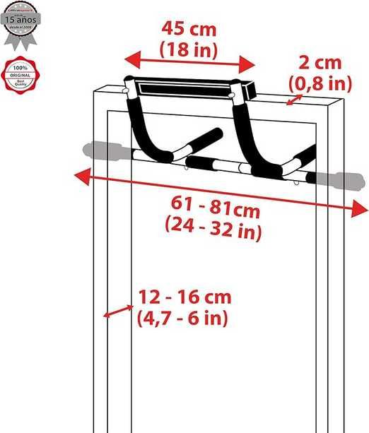 Ultrasport Pull-Up Bar Bara tractiuni pentru uși, bară pull-up