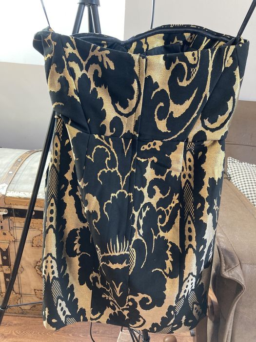 Рокля HM черно & златно S