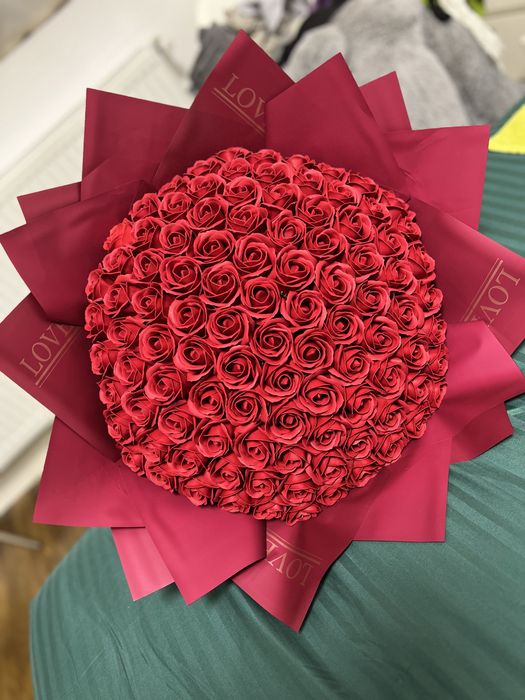Buchet trandafiri sapun cu Stitch valentine s day