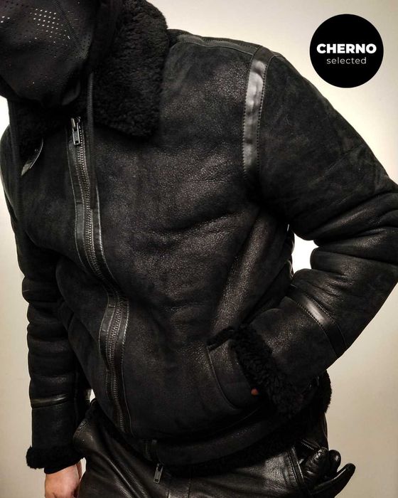 Мъжко бомбър яке от естествена агнешка кожа LEVI'S MADE & CRAFTED M•L