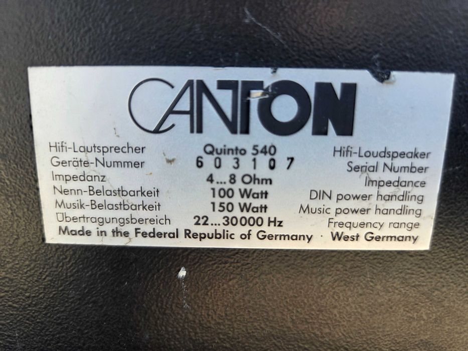 Boxe Canton Quinto 540