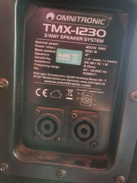 Vand boxe Omnitronic 400w