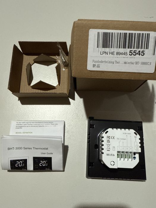 Termostat Wifi Smart BHT centrala incalzire,boiler,pardoseala,gaz,apa