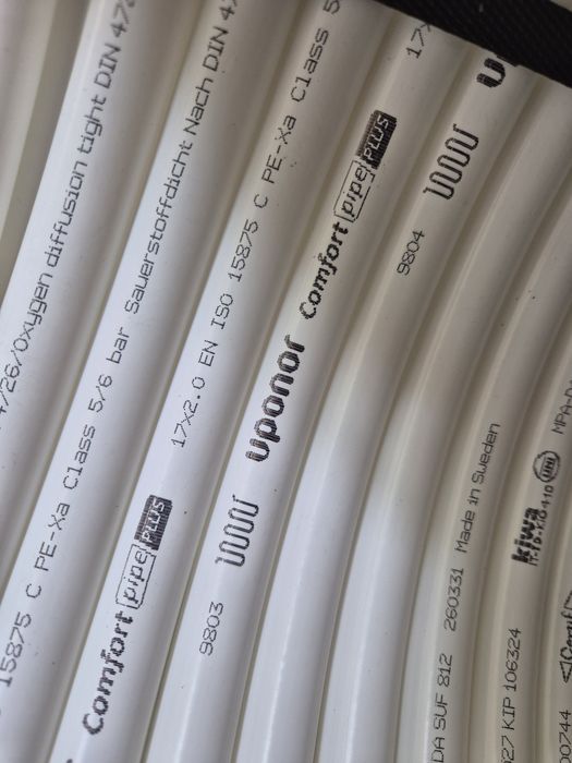 Vand 139ml  de teava Uponor PE-XA 17×2.pentru incalzire în pardoseala