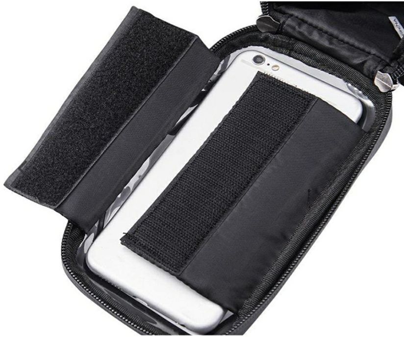 Вело-сумка с карманов под телефон на раму велосипеда.