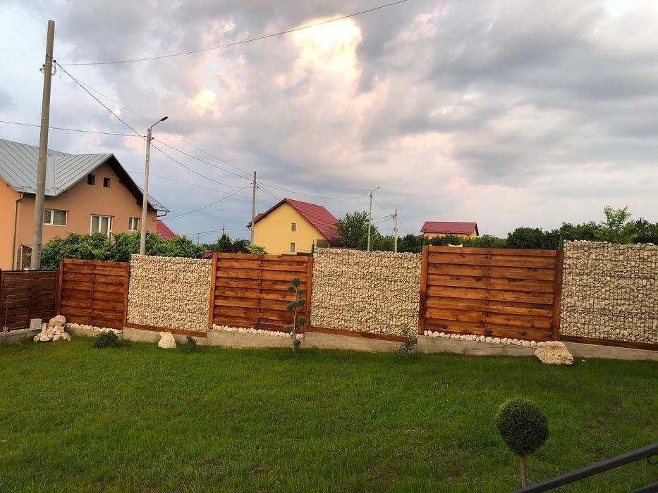 Gard lemn și mobilier de gradina