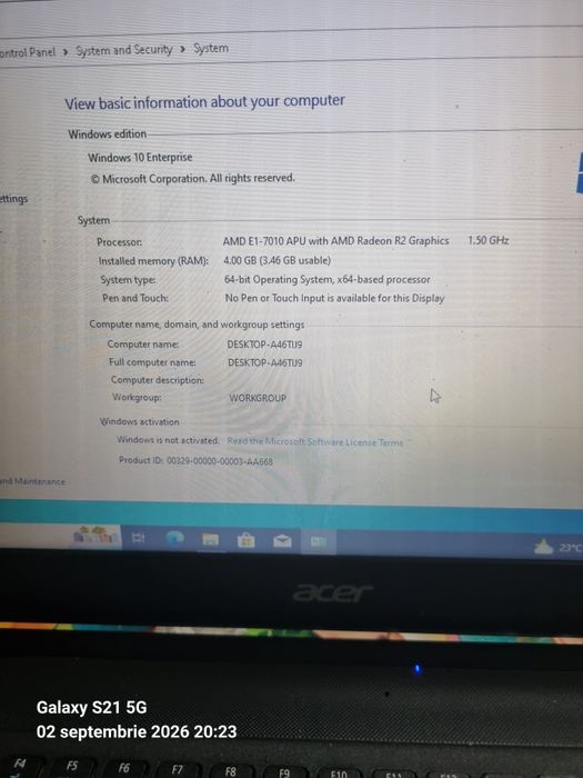 Vând schimb laptop Acer