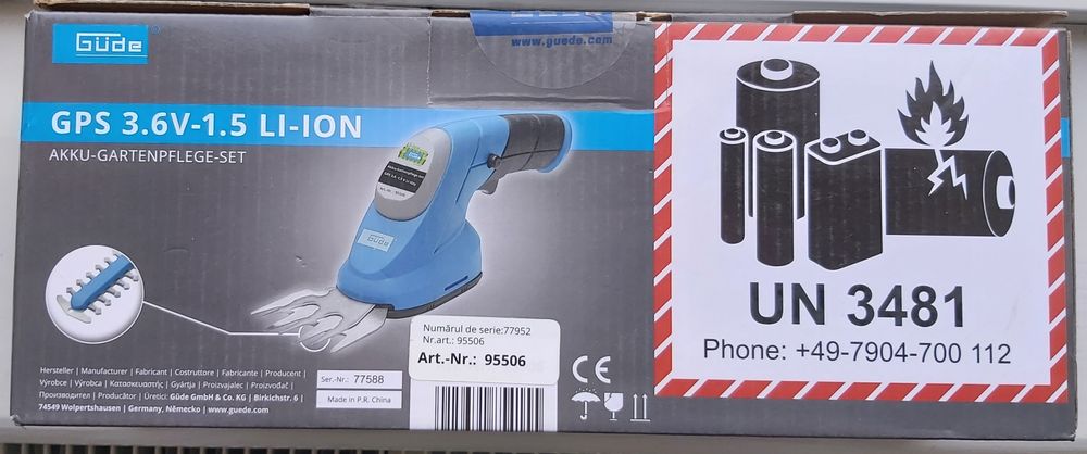 Foarfecă electrică 2-în-1 pentru iarbă sau gard viu