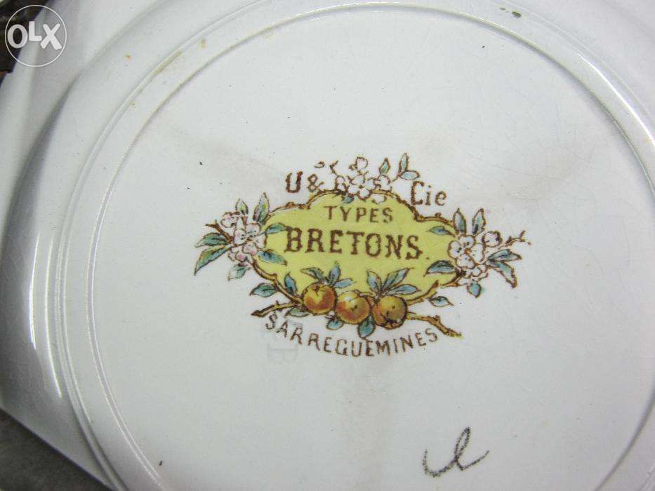 Farfurie,superba,rara,manufactura SARGUEMINES 1870