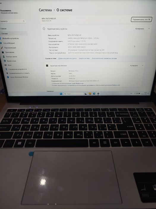 Yangi Noutbook Acer aspire a325-45