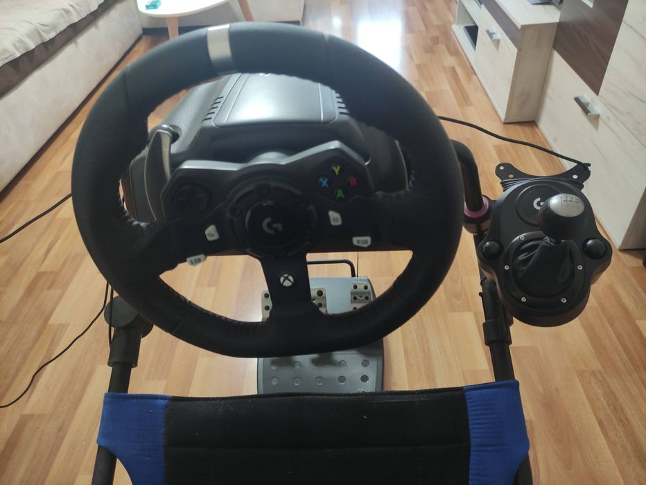 Гейминг стол + Logitech G920 + Shifter