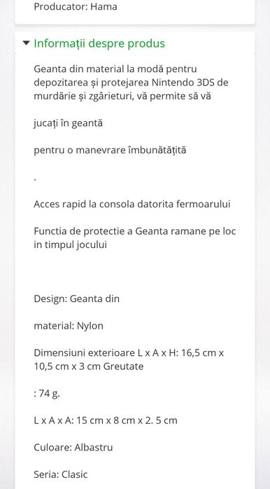 Geantă pentru Nintendo 3DS
