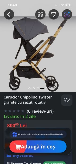 Carucior de vanzare