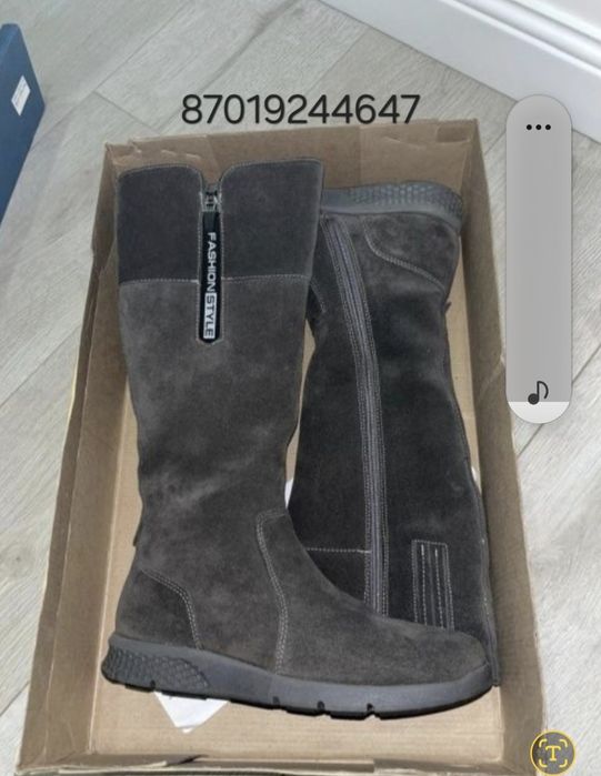 Сапоги новые, натуралка, теплые 38р