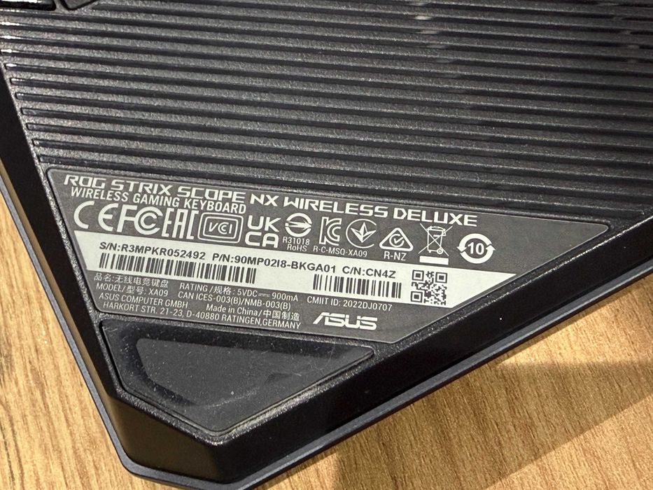 ROG Strix Scope NX Wireless Deluxe — беспроводная клавиатура