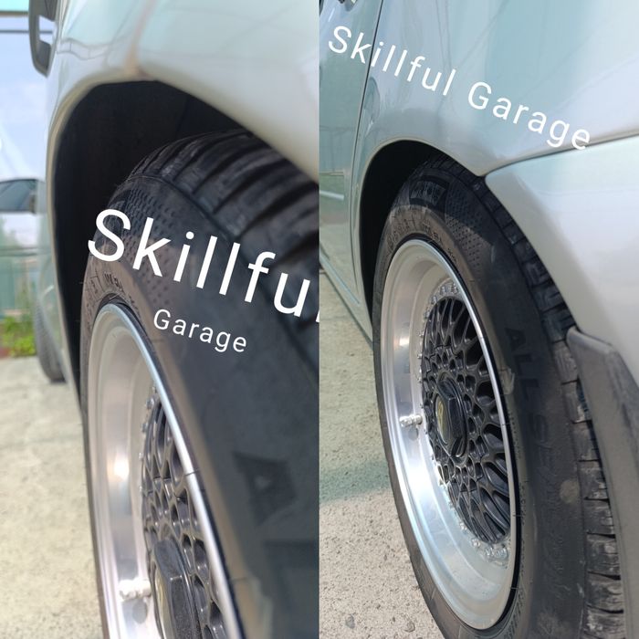 Раскатка колёсных арок авто.