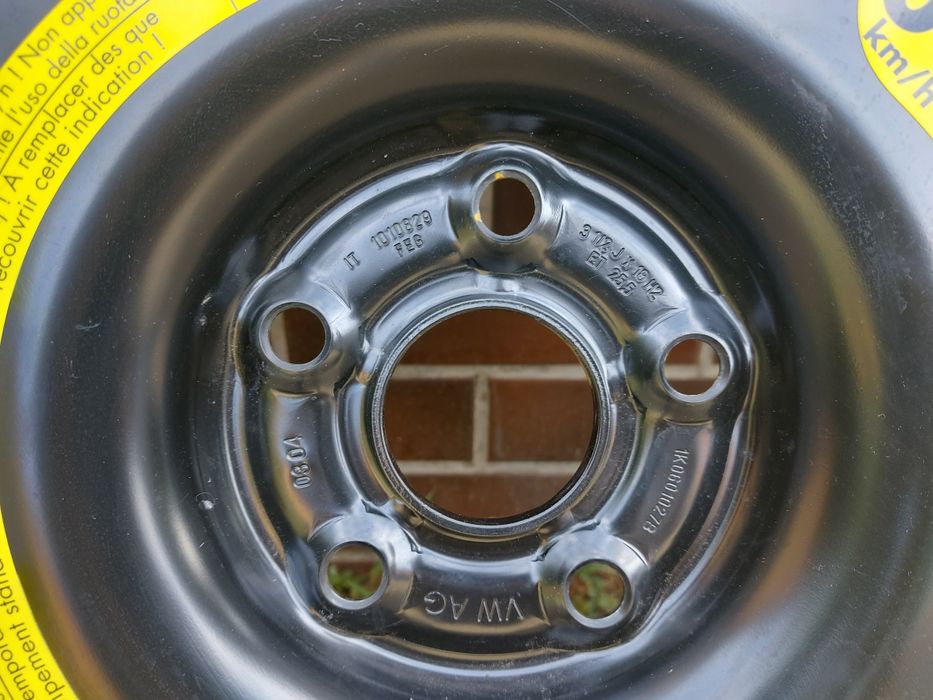 Roată de rezervă slim 125/70/18 pentru, vw, audi, skoda, seat