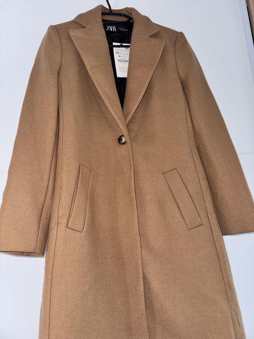 Palton 75% lana Zara colectia actuala xS