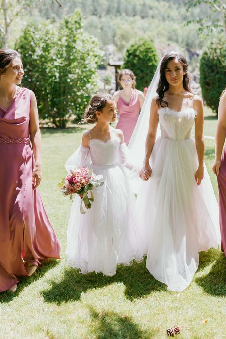 Шаферска Рокля за шаферка момиче 8 години