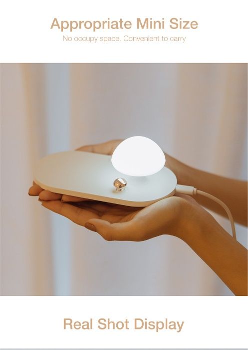 Безжично зарядно с нощна лампа QI Wireless Charger with Touch-control