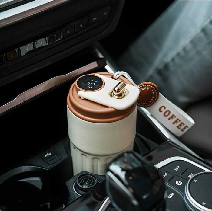 Smart Термо Чаша от Неръждаема Стомана с LED Дисплей